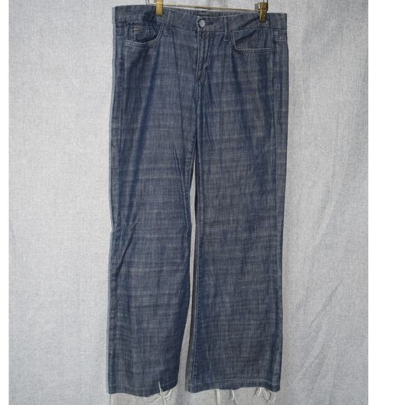 Joe’s Jeans Women’s W32 Made in USA Raw Hem Straight Leg Denim - Picture 1 of 4